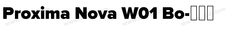 Proxima Nova W01 Bo字体转换